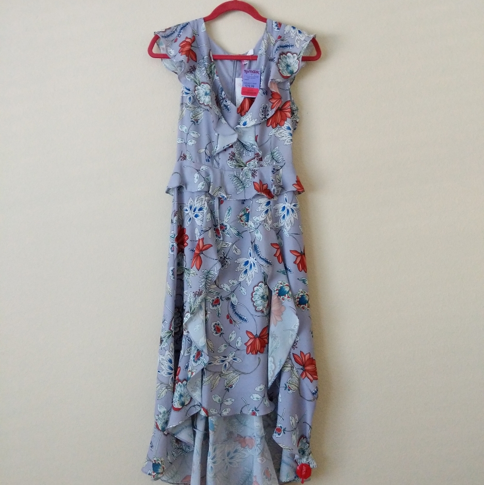Parker High Low Chiffon Floral dress